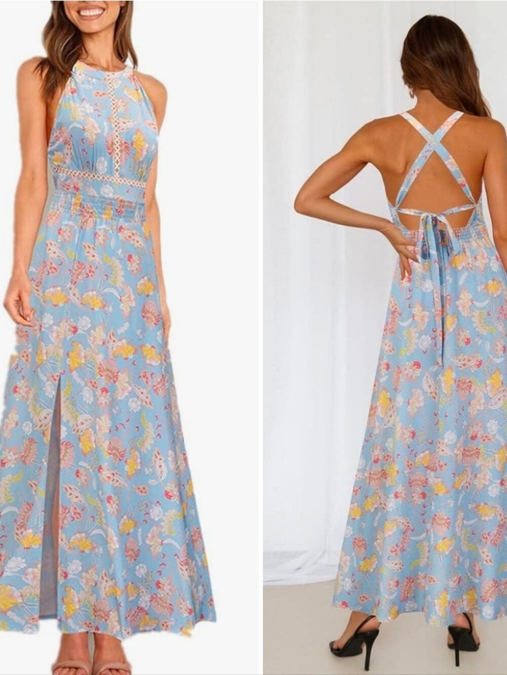 Petal & Pup Boho Flowy Feminine Garden Fairy Maxi Boho Dress  NWOT